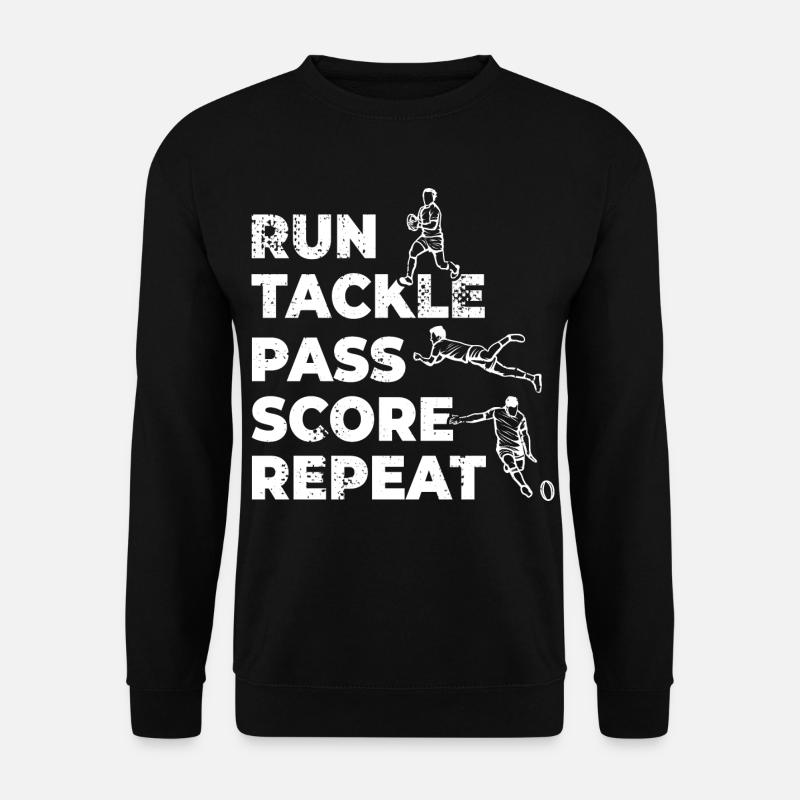 Rugbyspieler Zeitplan - Unisex Pullover - Schwarz