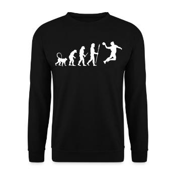 Entwicklung des Handballspielers - Unisex Pullover - Schwarz - Vorne - Alina (178cm) & Michal (187cm)