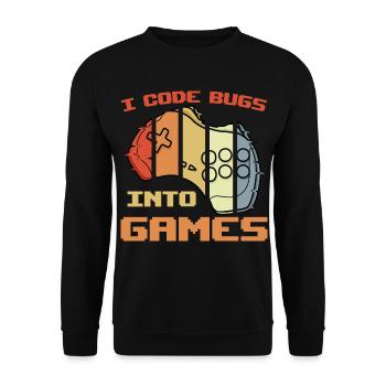 Game programmer joke - Unisex Sweatshirt - black - Front - Alina (178cm) & Michal (187cm)