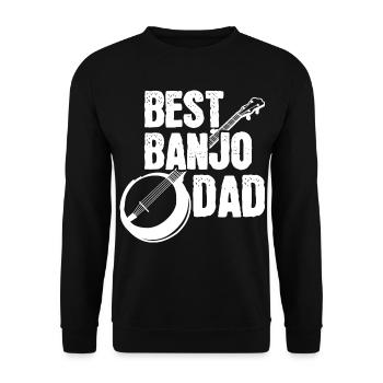 Banjo Father - Unisex Sweatshirt - black - Front - Alina (178cm) & Michal (187cm)