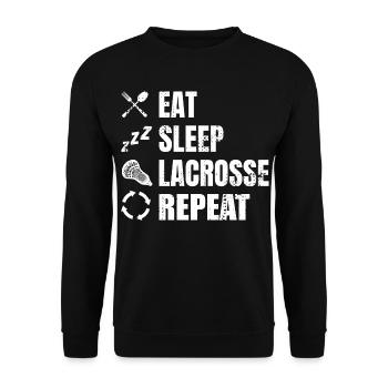 Lacrosse Player Routine - Unisex Sweatshirt - black - Front - Alina (178cm) & Michal (187cm)