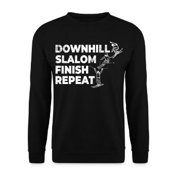Ski alpin - Sweat-shirt Unisexe - noir - Devant - Alina (178cm) & Michal (187cm)