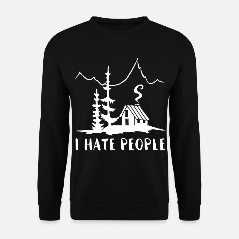 Solitär (weiß) - Unisex Pullover - Schwarz