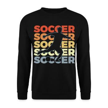 Footballer - Unisex Sweatshirt - black - Front - Alina (178cm) & Michal (187cm)