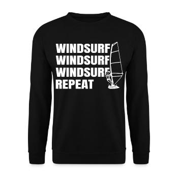 Windsurfing - Unisex Sweatshirt - black - Front - Alina (178cm) & Michal (187cm)