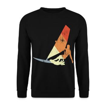 Vintage Windsurfers - Unisex Sweatshirt - black - Front - Alina (178cm) & Michal (187cm)