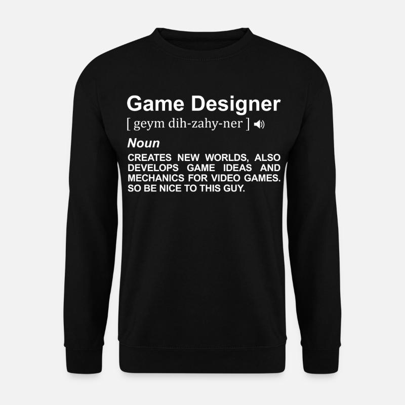 Signification du concepteur de jeu - Sweat-shirt Unisexe - noir