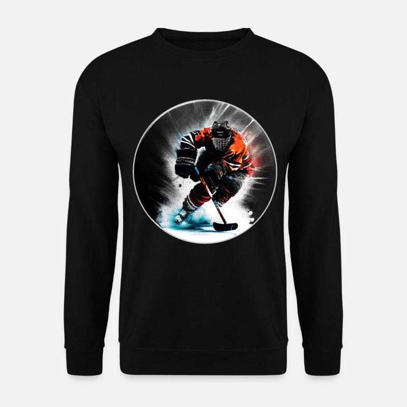 Eishockey - Unisex Pullover - Schwarz