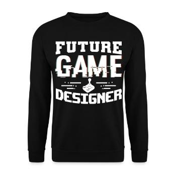 Game Designer Junge - Unisex Pullover - Schwarz - Vorne - Alina (178cm) & Michal (187cm)