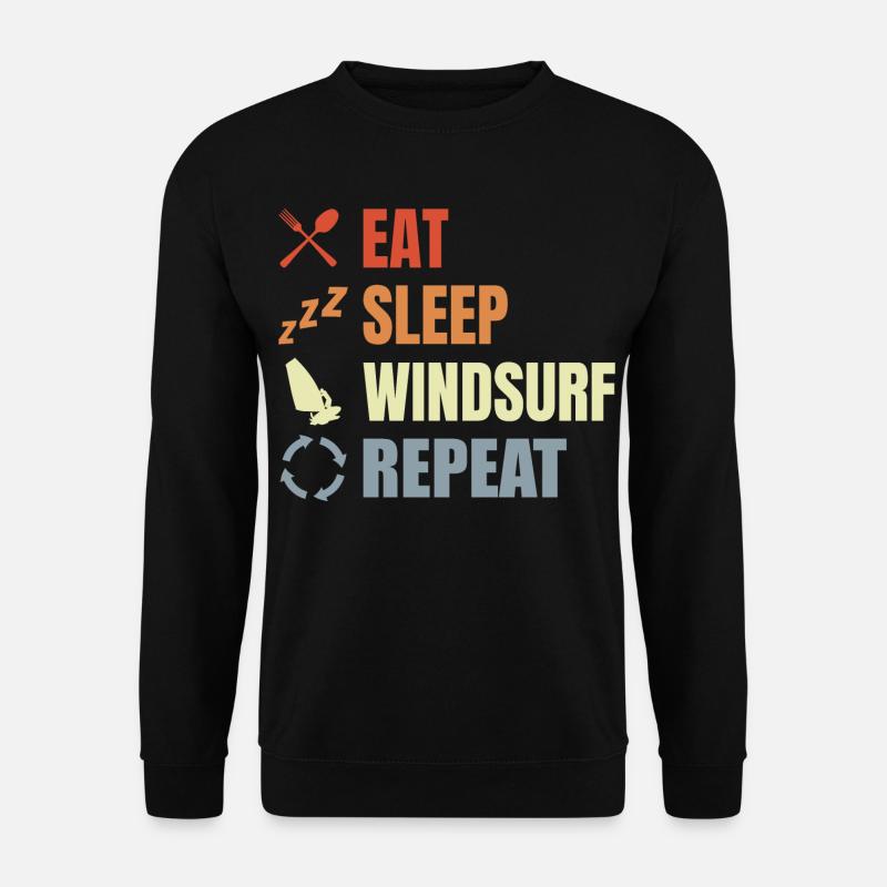 Windsurfer Routine - Unisex Pullover - Schwarz