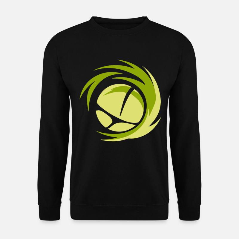 Minimalistisches Volleyball Logo - Unisex Pullover - Schwarz
