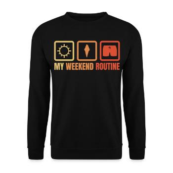 Amateurs de crème glacée - Sweat-shirt Unisexe - noir - Devant - Alina (178cm) & Michal (187cm)