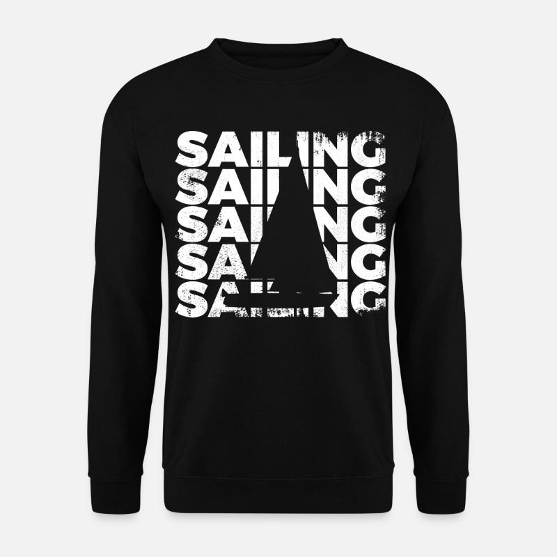 Segelboot - Unisex Pullover - Schwarz