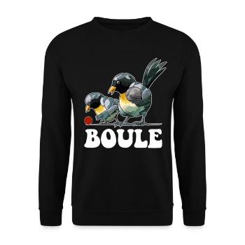 Boules de boules de boules pour pétanque - Sweat-shirt Unisexe - noir - Devant - Alina (178cm) & Michal (187cm)