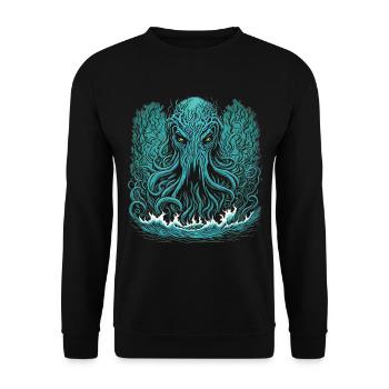 Cthulhu - Sweat-shirt Unisexe - noir - Devant - Alina (178cm) & Michal (187cm)