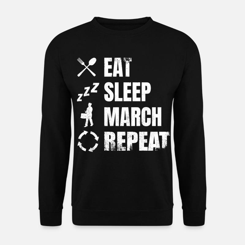 Trommelspieler Tägliche Routine - Unisex Pullover - Schwarz