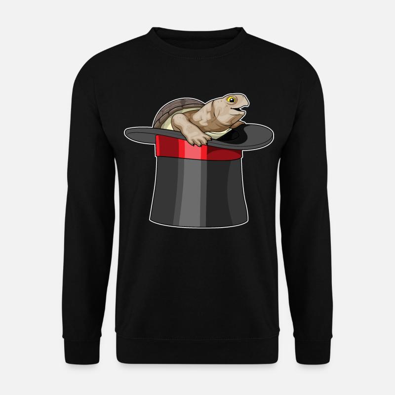 Cylindre Turtle Wizard - Sweat-shirt Unisexe - noir