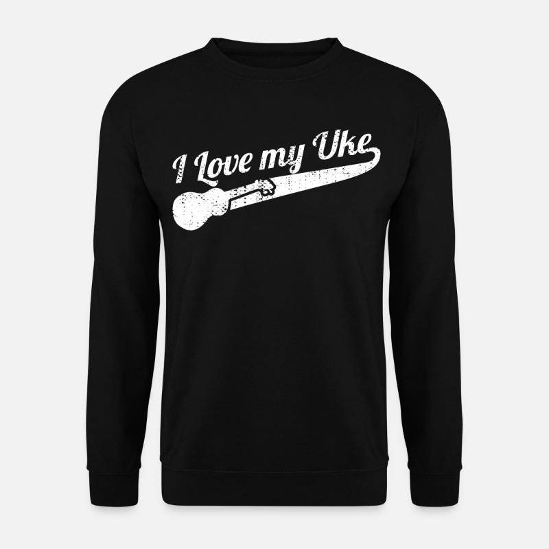 I Love My Uke - Unisex Sweatshirt - black
