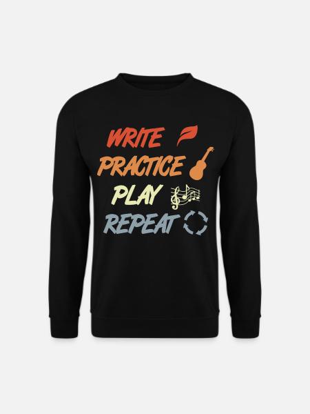 Ukulele Motivation - Unisex Pullover - Schwarz