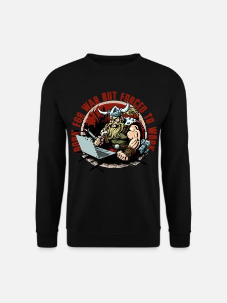 Viking admin with lettering - Unisex Sweatshirt - black