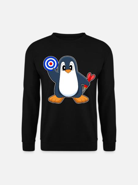 Cible de fléchettes Penguin Dart - Sweat-shirt Unisexe - noir