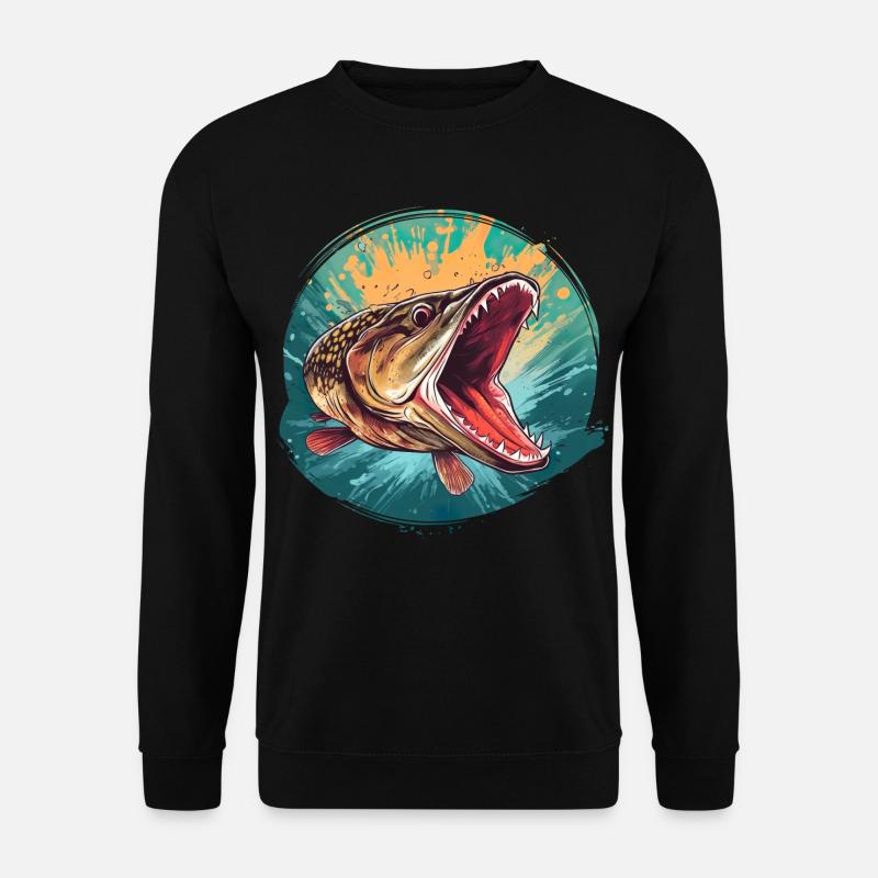 Hecht - Unisex Pullover - Schwarz