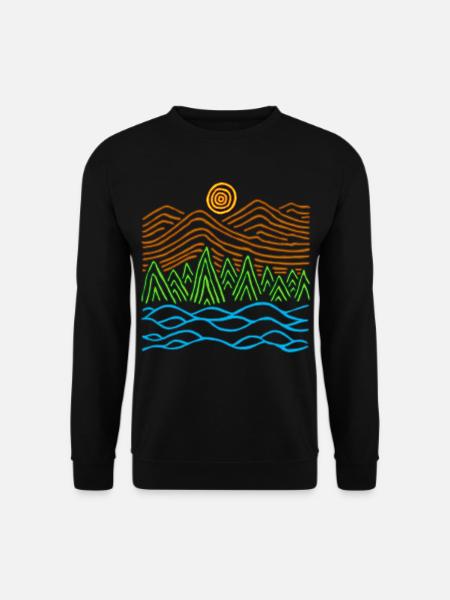 Paysage étrange - Sweat-shirt Unisexe - noir