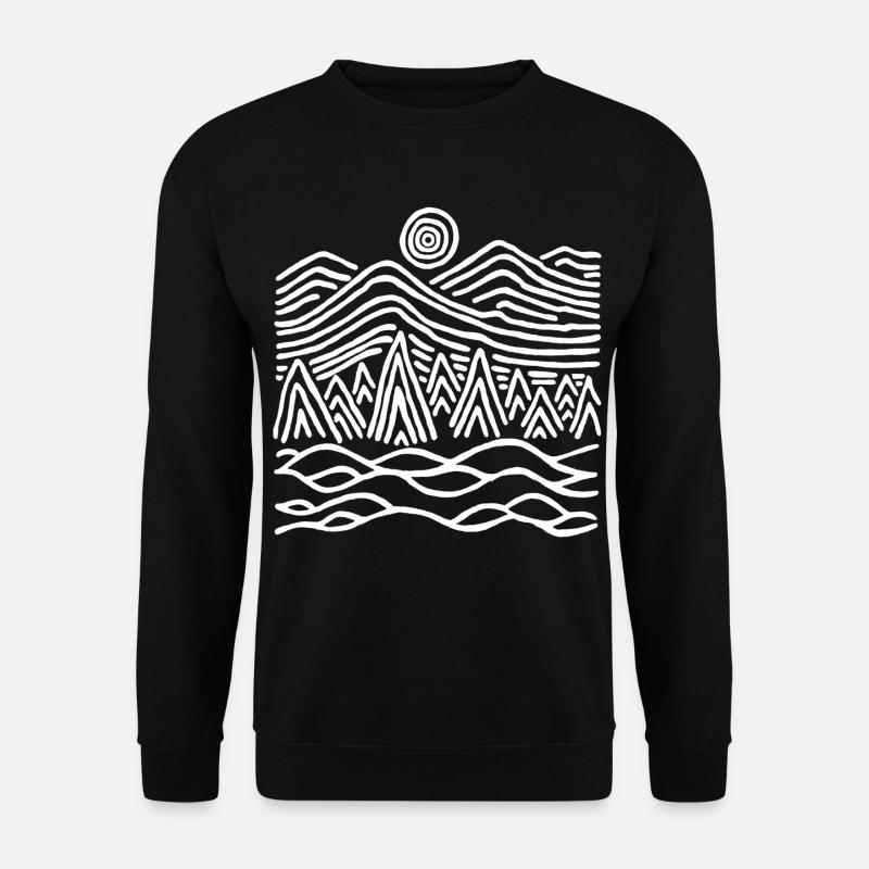 Strange white landscape - Unisex Sweatshirt - black