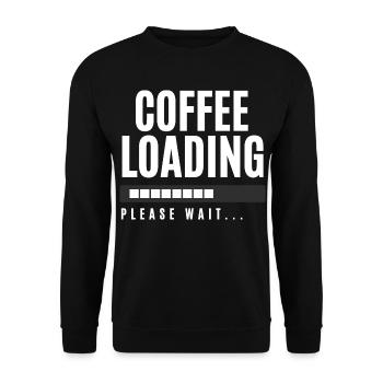 Chargement du café Veuillez patienter - Sweat-shirt Unisexe - noir - Devant - Alina (178cm) & Michal (187cm)