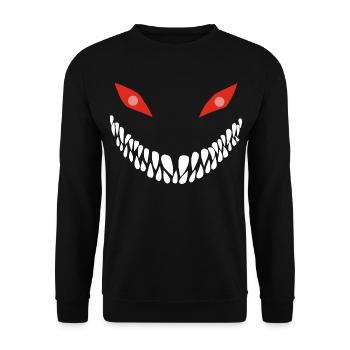Carnivorous Smile - Unisex Sweatshirt - black - Front - Alina (178cm) & Michal (187cm)