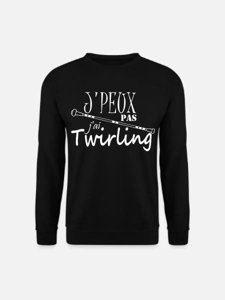 J'peux pas j'ai Twirling - Sweat-shirt Unisexe - noir