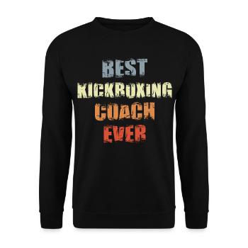 Kickboxing trainer - Unisex Sweatshirt - black - Front - Alina (178cm) & Michal (187cm)