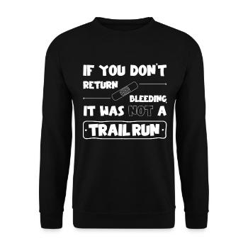 Pas de course à pied si vous ne revenez pas en saignant - Sweat-shirt Unisexe - noir - Devant - Alina (178cm) & Michal (187cm)