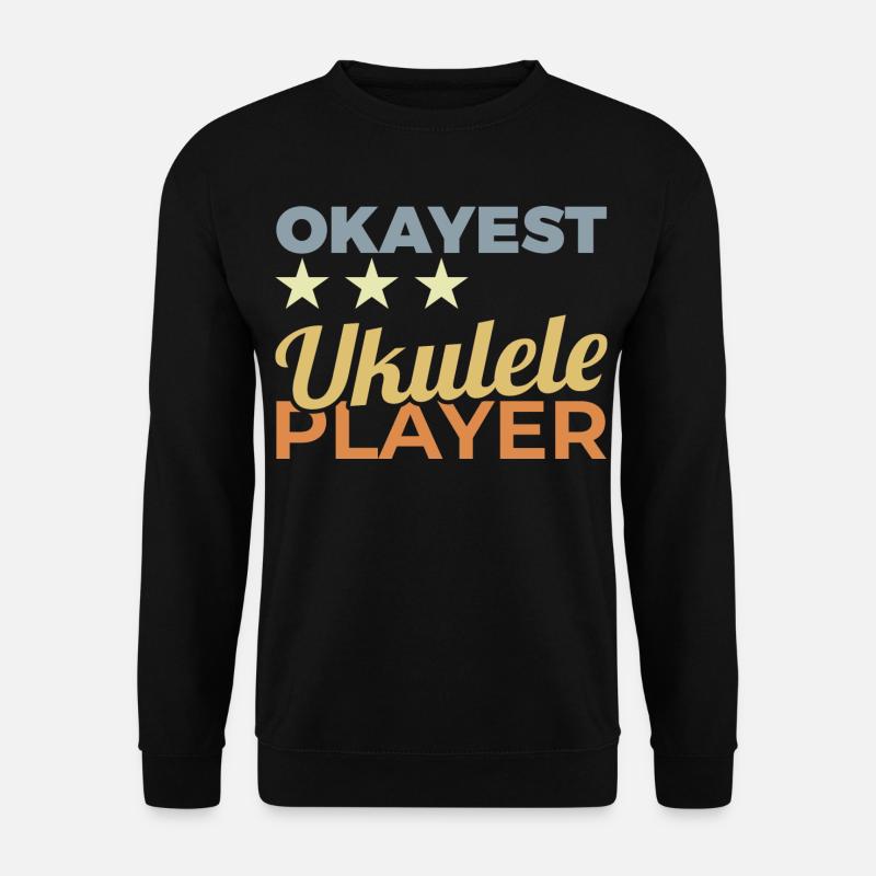 Durchschnittlicher Ukulelist - Unisex Pullover - Schwarz