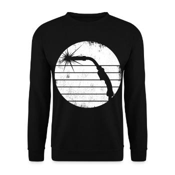 Croquis de baguette de soudage - Sweat-shirt Unisexe - noir - Devant - Alina (178cm) & Michal (187cm)