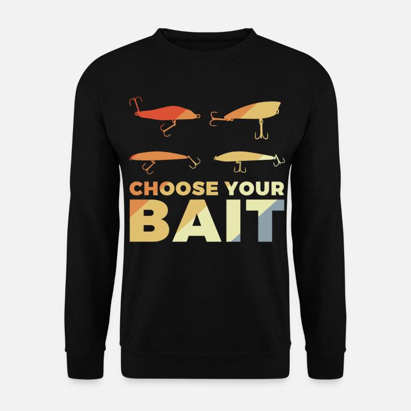 Lustiger Angler Spruch - Unisex Pullover - Schwarz