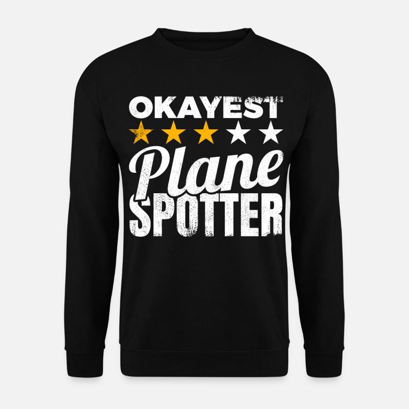 Durchschnittlicher Planespotter - Unisex Pullover - Schwarz