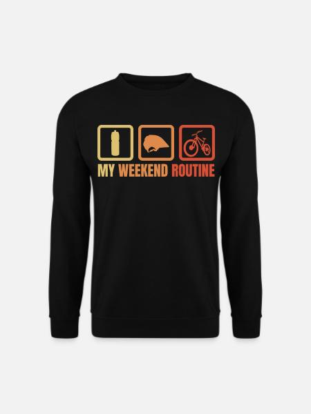 My weekend routine - Unisex Sweatshirt - black