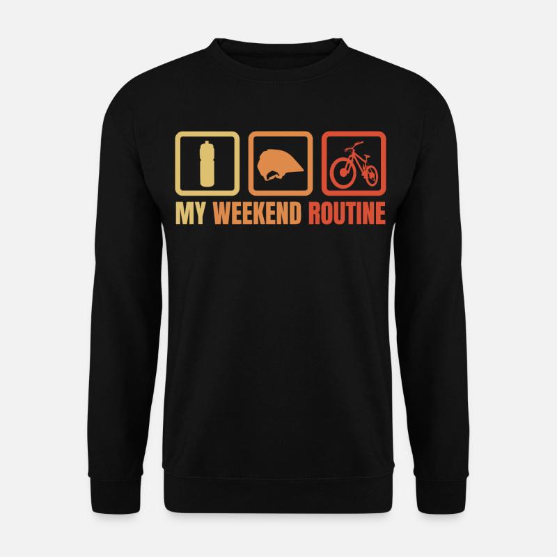 Ma routine du week-end - Sweat-shirt Unisexe - noir