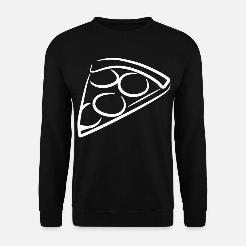 Pizza Skizze - Unisex Pullover - Schwarz