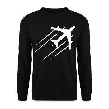 Avion - Sweat-shirt Unisexe - noir - Devant - Alina (178cm) & Michal (187cm)
