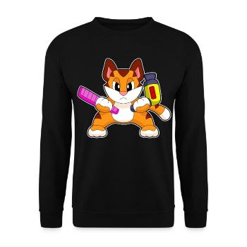 Tiger Coiffeur Peigne Sèche-cheveux - Sweat-shirt Unisexe - noir - Devant - Alina (178cm) & Michal (187cm)