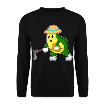 Avocado Landwirt Hacke Bauernhof - Sweat-shirt Unisexe - noir - Devant - Alina (178cm) & Michal (187cm)