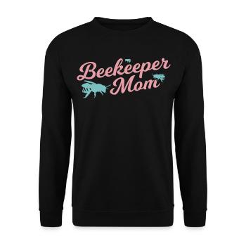 Lustige Imkerin Mama - Unisex Pullover - Schwarz - Vorne - Alina (178cm) & Michal (187cm)
