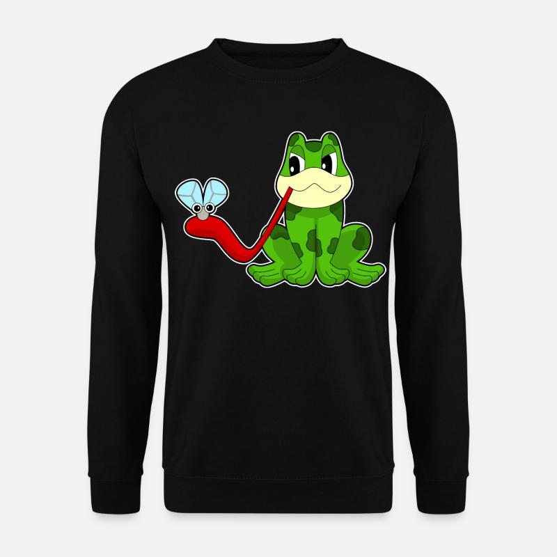 Frosch Fliege - Unisex Pullover - Schwarz