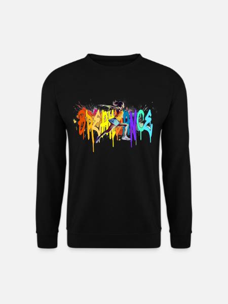 Breakdance Girl Bgirl B-Girl - Unisex Pullover - Schwarz