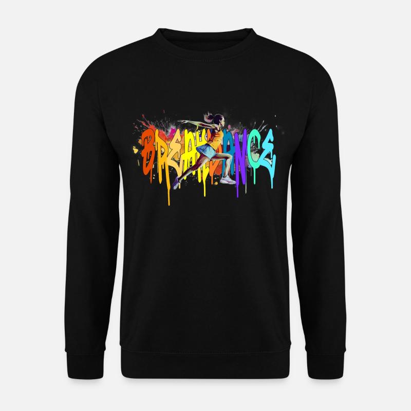 Breakdance Girl Bgirl B-Girl - Unisex Pullover - Schwarz