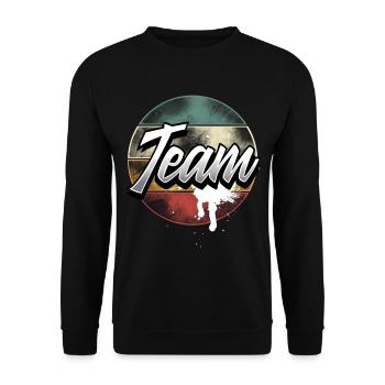 Équipe - Sweat-shirt Unisexe - noir - Devant - Alina (178cm) & Michal (187cm)