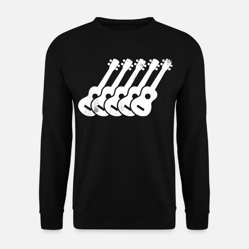 Ukulele Skizze - Unisex Pullover - Schwarz