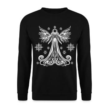 Ange Noël Ange de Noël - Sweat-shirt Unisexe - noir - Devant - Alina (178cm) & Michal (187cm)
